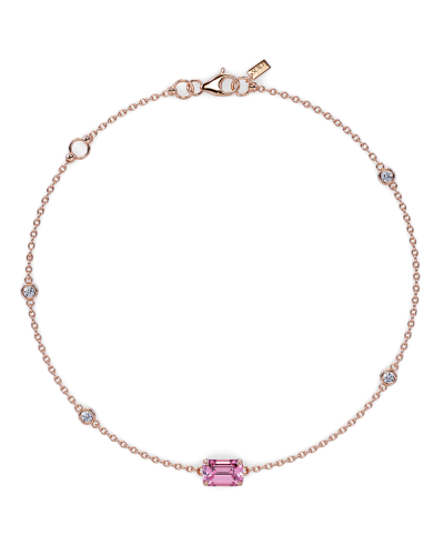 SLAETS Jewellery Mini Bracelet Pink Sapphire and Diamonds in 18kt Rosegold (horloges)
